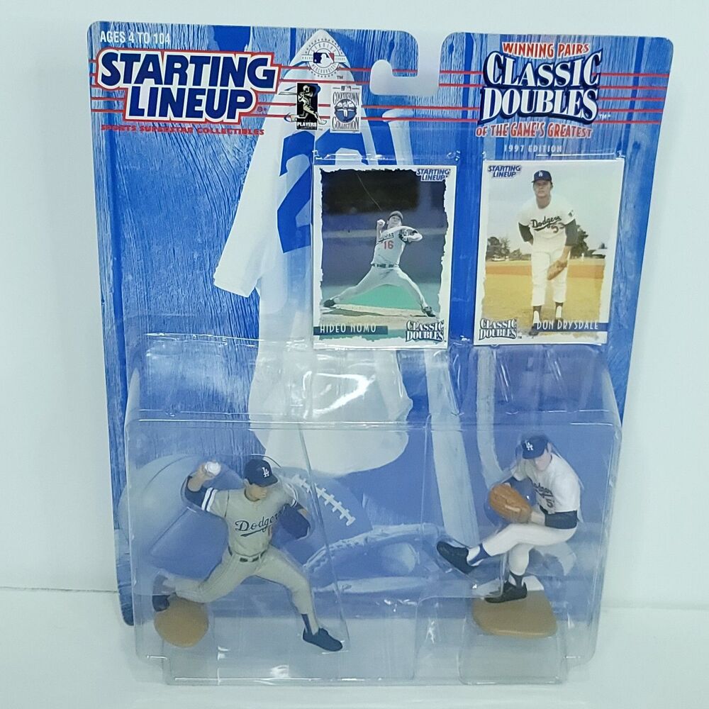 1997 Kenner Starting Lineup Classic Doubles Don Drysdale & Hideo Nomo NEW